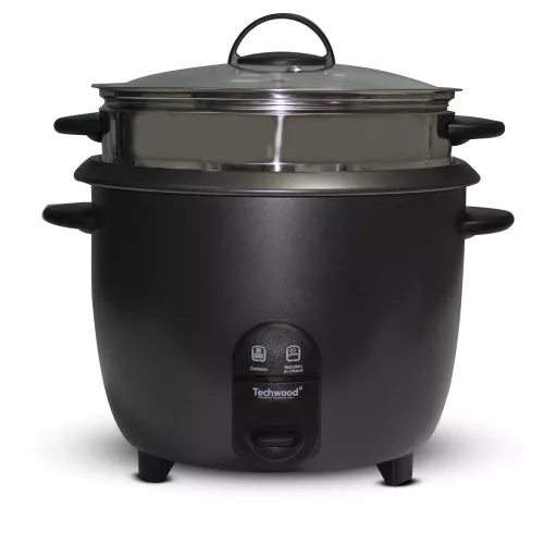 CUISEUR A RIZ AVEC PANIER VAPEUR INOX TECHWOOD