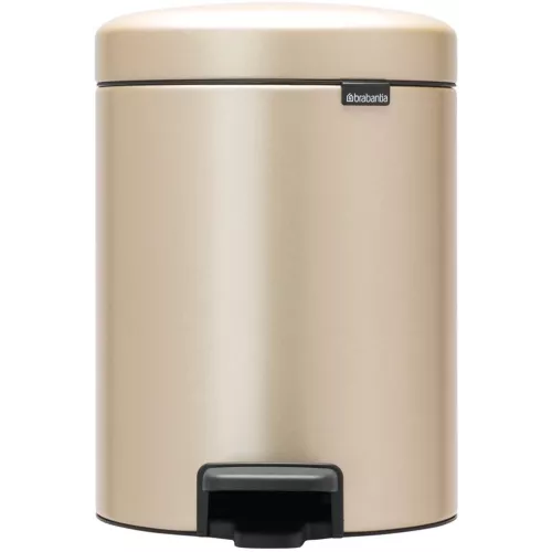 Poubelle a Pedale Newlcon, 5L - Champagne BRABANTIA