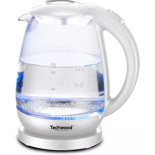 BOUILLOIRE SANS FIL EN VERRE 1.7 L TECHWOOD