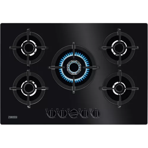 TABLE DE CUISSON 5F GAZ EN VERRE 74 CM ZANUSSI