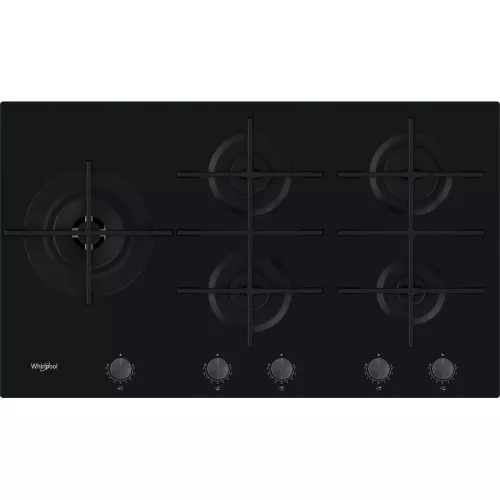 TABLE DE CUISSON 90CM GAZ VERRE WHIRLPOOL