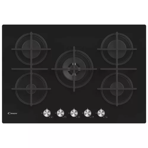 TABLE DE CUISSON 5 FEUX GAZ ON GLASS NOIR 33803072 CANDY