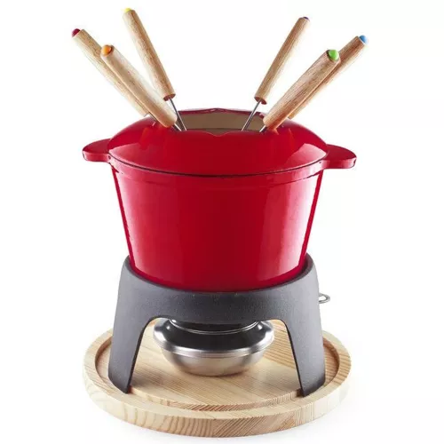 APPAREIL A FONDUE ROSSO EN FONTE LACOR