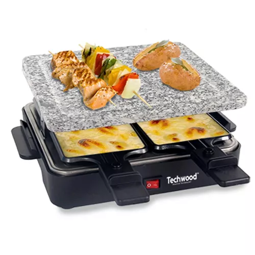 RACLETTE 4 AVEC PIERRRE DE CUISSON TECHWOOD