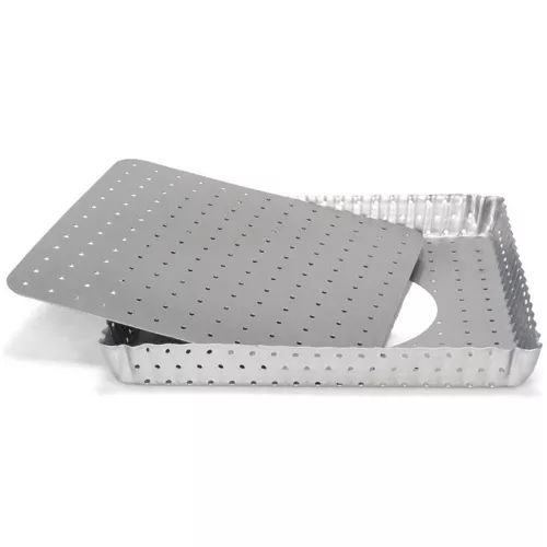MOULE A TARTE PERFORE FOND AMOVIBLE 21X21 CM PATISSE