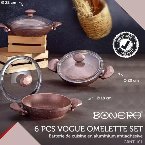 SET VOGE OMELETTE 6 PCS  GRANITE 8697429999224 BONERA