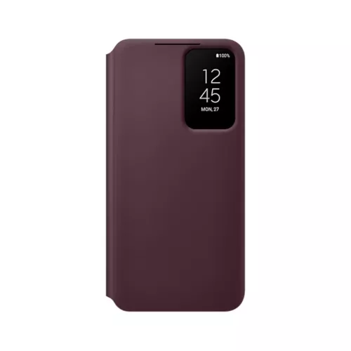 ETUI SMART CLEAR VIEW COVER S22 BURGUNDY SAMSUNG