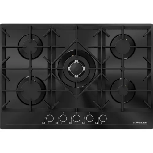 TABLE DE CUISSON 75CM EN VERRE NOIR SCHNEIDER