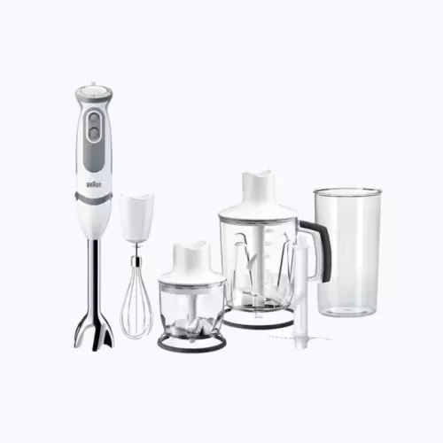 Mixeur Plongeant MultiQuick 5, 21 Vitesses+Turbo, 1000W, Blanc BRAUN