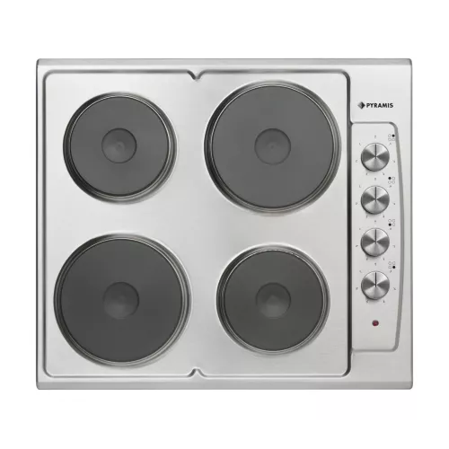 TABLE DE CUISSON 4F ELECTRIQUE EN INOX 60CM PYRAMIS