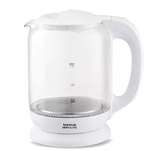 BOUILLOIRE EN VERRE SIENA GLASS 2200W 1,7L TAURUS