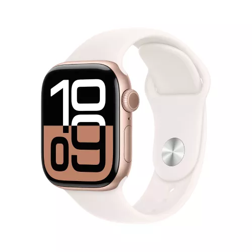 APPLE WATCH SERIES 10GPS 42mm Rose Gold Case with Sport Band S/M