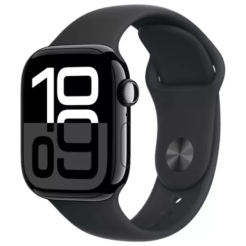 APPLE WATCH SERIES 10GPS 42mm Jet Black Case with Black Sport Band ML