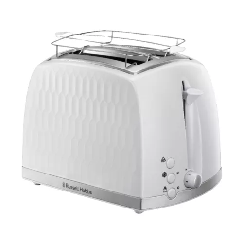 TOASTER HONEYCOMB 2 SLICE BLANC RUSSELL HOBBS