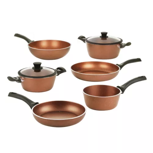 BATTERIE DE CUISINE 8 PCES FORGIA/BRONZE 8059976167134 TAURUS