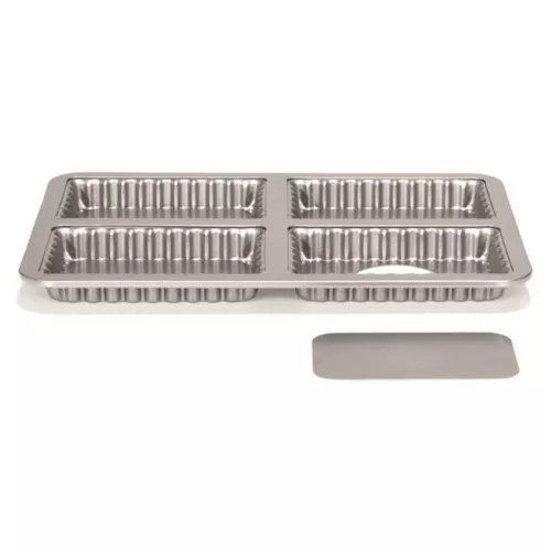 MOULE A TARTELETTE FOND AMOVIBLE 4 CAVITES PATISSE