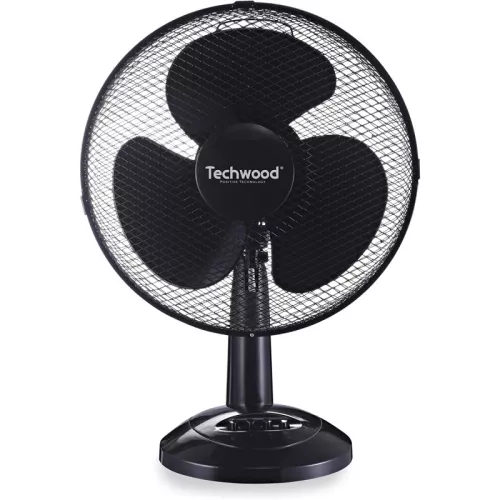 VENTILATEUR DE TABLE 30 CM NOIR TECHWOOD