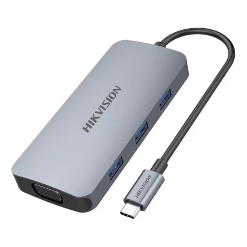 MINI STATION D'ACCUEIL USB C 8 IN 1 HIKVISION