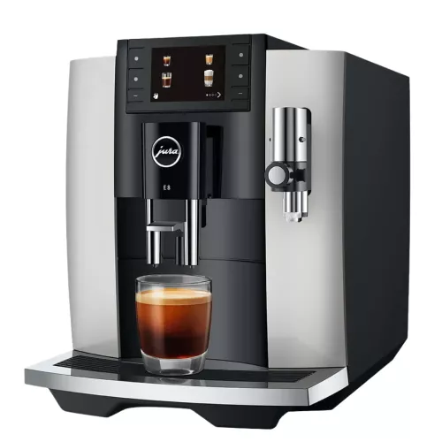 MACHINE A CAFE EXPRESSO AVEC BROYEUR E8 PLATIN JURA