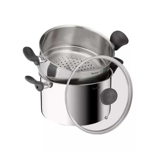 COUSCOUSSIER INOX+COUV EN VERRE 24CM PRIMARY E3089504 TEFAL