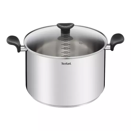 MARMITE INOX+COUV EN VERRE 28CM PRIMARY E3086404 TEFAL