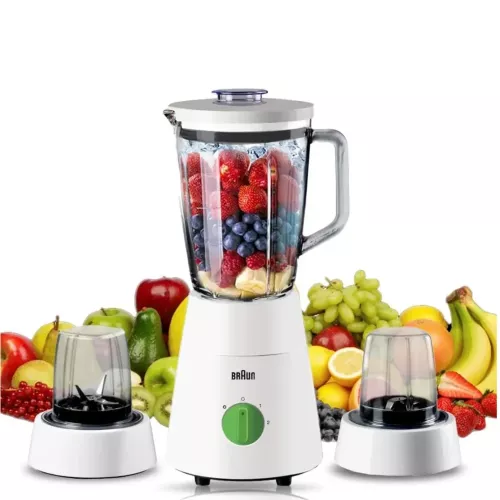 Blender bol verre 500 W- 1,5 L- Technologie TriAction, 2 Moulin BRAUN