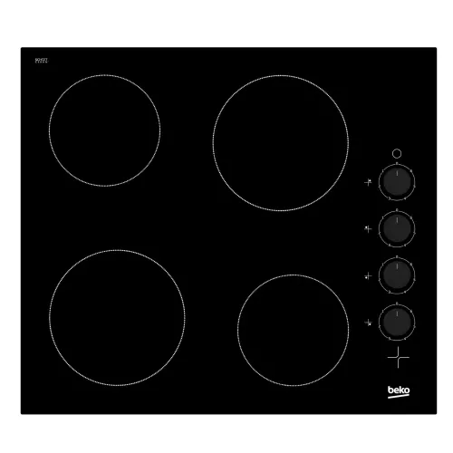 TABLE DE CUISSON ENCASTRABLE VITROCERAMIQUE 60CM NOIR BEKO