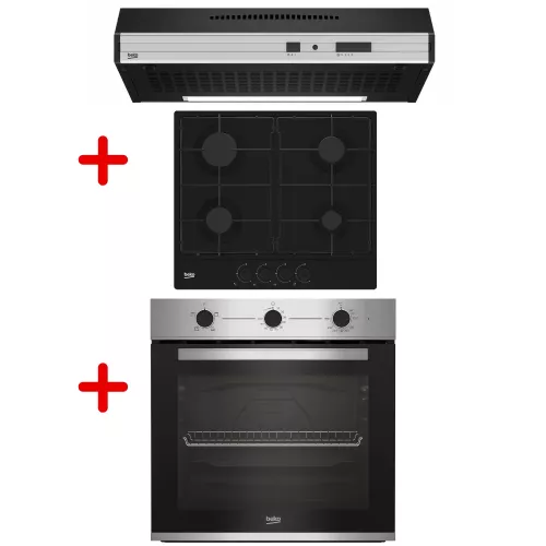 TRIO  FOUR BBIC12100XD+T.C  HIAG64223B+ HOTTE CFB6432X  BEKO