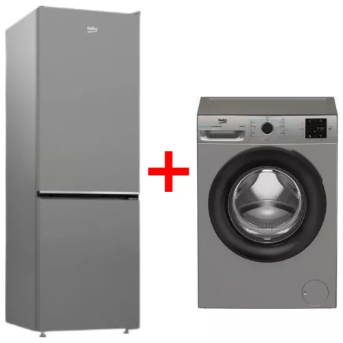 PACK COMBINE 301L B1RCNA400S+LAVE LINGE 9KG BM1WFT39200BS SILVER BEKO