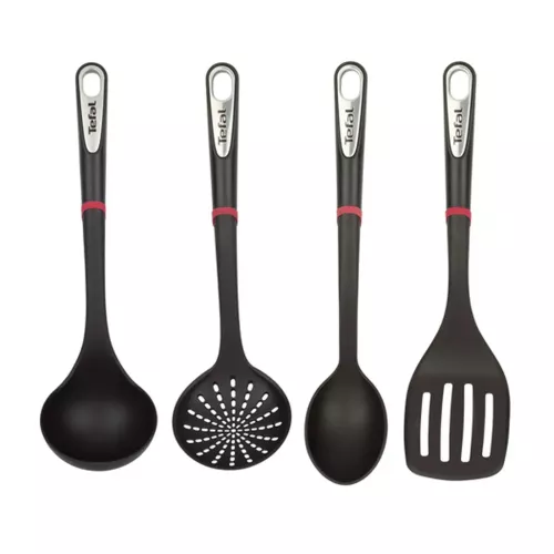 PENDERIE NOIRE 4PCS INGENIO( LOUCHE+ECUMOIRE+CUILLERE +SPATULE) TEFAL