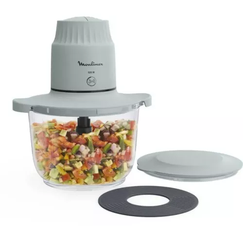 HACHOIR CHOPPEO 3EN1 4LAMES 500W BOL EN VERRE 2L MOULINEX