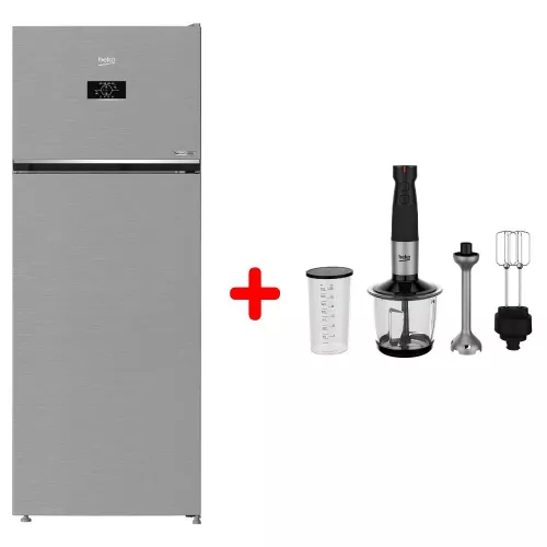 PACK REFRI RDNG551M20TSX NF 455L +MIXEUR PLONGEANT HBA81762BX BEKO