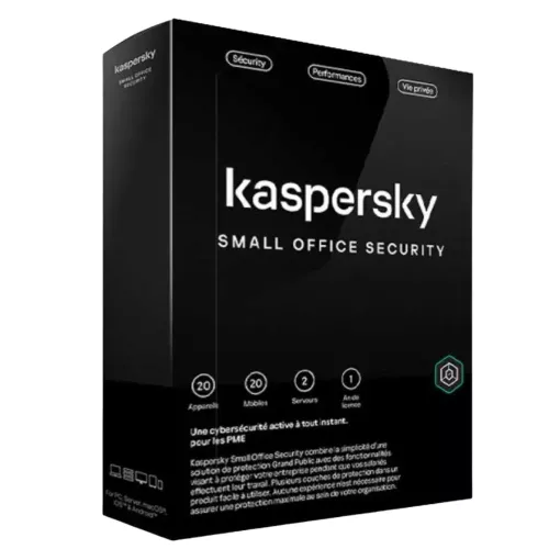 ANTIVIRUS SMALL OFFICE SECURITY 20 POSTES + 2 SERVEURS KASPERSKY