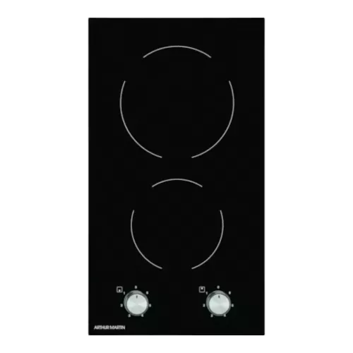 TABLE DE CUISSON DOMINO VITROCERAMIQUE ELECT 2 F NOIR ARTHUR MARTIN