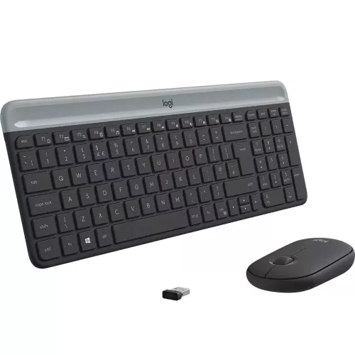 ENSEMBLE CLAVIER ET SOURIS SANS FIL ULTRA FIN MK470 GRAPHITE LOGITECH