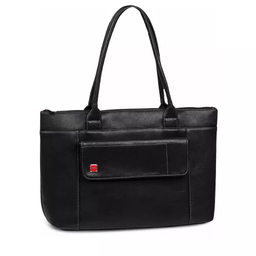 SAC PC PORTABLE NOIR POUR FEMME 15,6" - GF EN CUIR RIVACASE