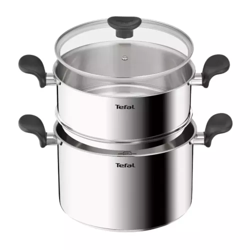 COUSCOUSSIER INOX+COUV EN VERRE 24CM PRIMARY TEFAL