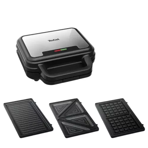 ULTRACOMPACT 3EN1 GAUFRIER,APPAREIL A SANDWICH &PRESSE A PANINI TEFAL